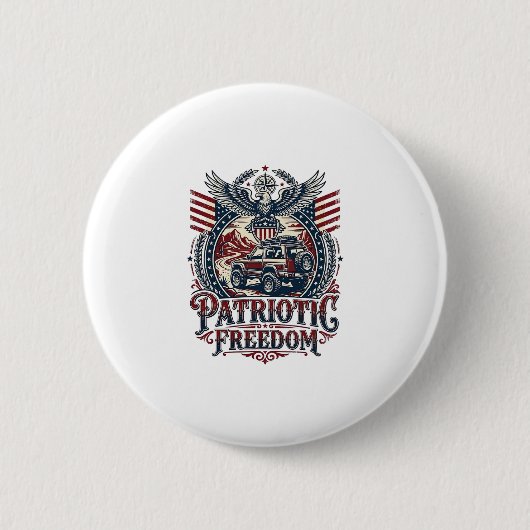 Patriottische Woestijn Weg Verkenner Ronde Button 5,7 Cm (Voorkant)