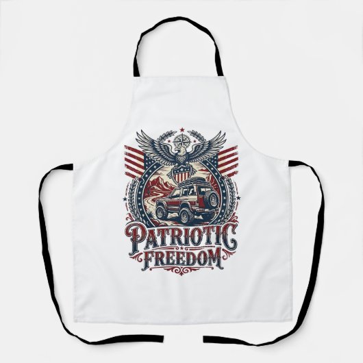 Patriottische Woestijn Weg Verkenner Schort (Voorkant)