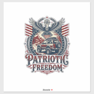 Patriottische Woestijn Weg Verkenner Sticker