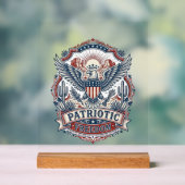 Patriottische Woestijn Zuidwest trots vector grafi Acryl Bord (Neutraal)