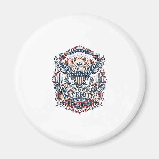 Patriottische Woestijn Zuidwest trots vector grafi Magneet (Voorkant)