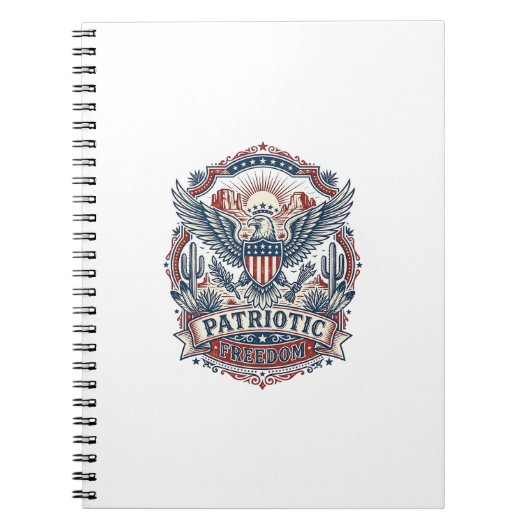 Patriottische Woestijn Zuidwest trots vector grafi Notitieboek (Voorkant)