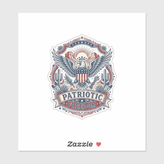 Patriottische Woestijn Zuidwest trots vector grafi Sticker (Vel)
