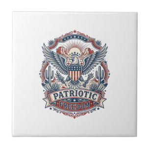 Patriottische woestijn Zuidwest trots vector grafi Tegeltje