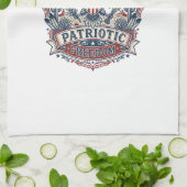 Patriottische Woestijn Zuidwest trots vector grafi Theedoek (Gevouwen)