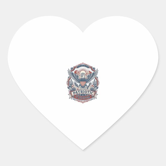 Patriottische woestijn zuidwesten trots vector gra hart sticker (Voorkant)
