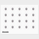 Patriottische woestijn zuidwesten trots vector gra ronde sticker (Vel)