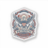 Patriottische woestijn zuidwesten trots vector gra sticker (Voorkant)
