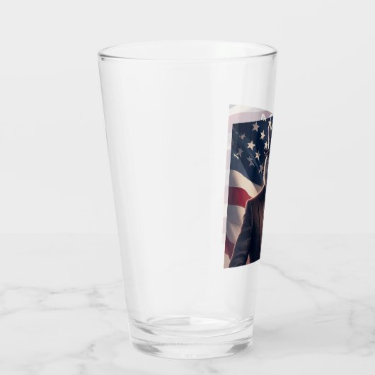 Patriottische Wolf   Glas (Rechts)