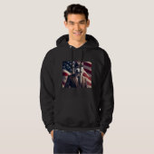 Patriottische Wolf Hoodie (Voorkant volledig)