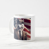 Patriottische Wolf Koffiemok (Voorkant links)