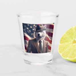 Patriottische Wolf Shot Glas