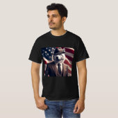 Patriottische Wolf T-shirt (Voorkant volledig)