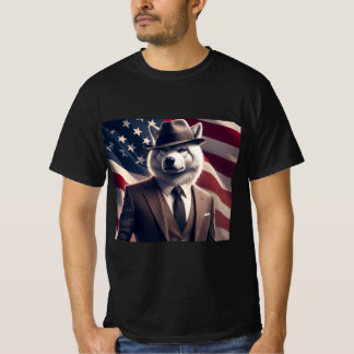 Patriottische Wolf T-shirt