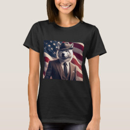 Patriottische Wolf T-shirt