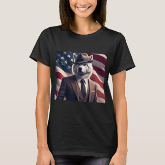 Patriottische Wolf T-shirt