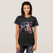 Patriottische Wolf T-shirt (Voorkant volledig)