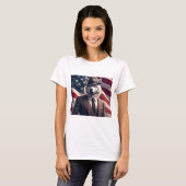 Patriottische Wolf T-shirt (Voorkant volledig)