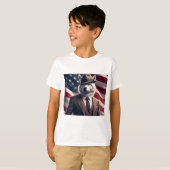 Patriottische Wolf T-shirt (Voorkant volledig)