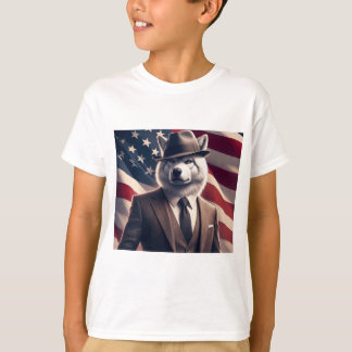 Patriottische Wolf T-shirt