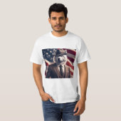 Patriottische Wolf T-shirt (Voorkant volledig)