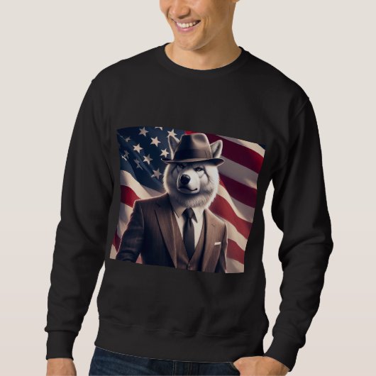 Patriottische Wolf Trui (Voorkant)