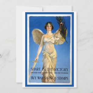  Patriottische Woman Angel, koopt oorlogsobligatie
