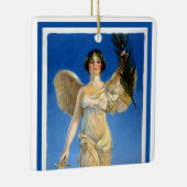  Patriottische Woman Angel, koopt oorlogsobligatie Keramisch Ornament (Rechts)