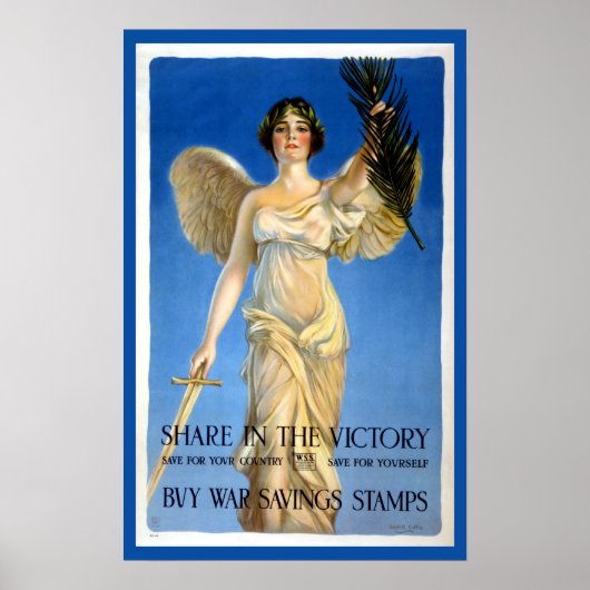  Patriottische Woman Angel, koopt oorlogsobligatie Poster (Voorkant)