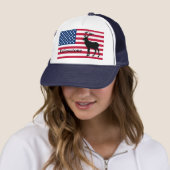 Patriottische Yellowstone Hoed Trucker Pet (In situ)