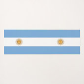 Patriottische Yoga Mats met vlag van Argentinië Yogamat (Achterkant (horizontaal))