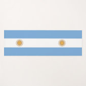 Patriottische Yoga Mats met vlag van Argentinië Yogamat (Voorkant (horizontaal))