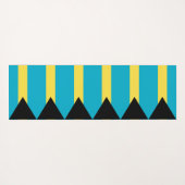 Patriottische Yoga Mats met vlag van Bahama's Yogamat (Achterkant (horizontaal))