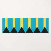 Patriottische Yoga Mats met vlag van Bahama's Yogamat (Voorkant (horizontaal))