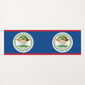 Patriottische Yoga Mats met vlag van Belize Yogamat (Achterkant (horizontaal))