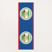 Patriottische Yoga Mats met vlag van Belize Yogamat (Achterkant)