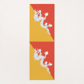 Patriottische Yoga Mats met vlag van Bhutan Yogamat (Achterkant)