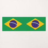 Patriottische Yoga Mats met vlag van Brazilië Yogamat (Achterkant (horizontaal))