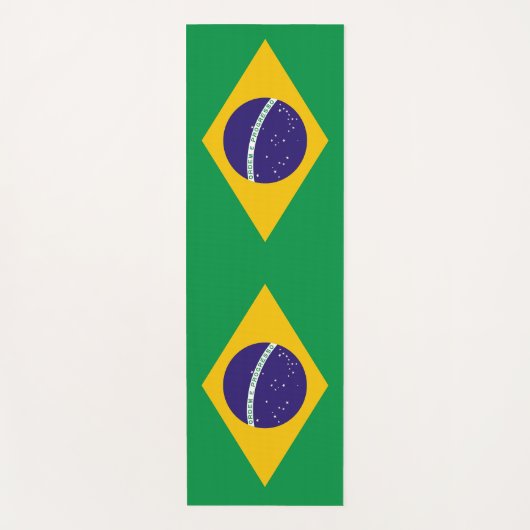 Patriottische Yoga Mats met vlag van Brazilië Yogamat (Voorkant)
