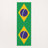 Patriottische Yoga Mats met vlag van Brazilië Yogamat (Achterkant)