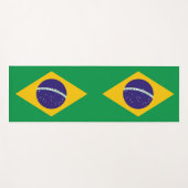 Patriottische Yoga Mats met vlag van Brazilië Yogamat (Voorkant (horizontaal))