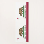 Patriottische Yoga Mats met vlag van Californië, V Yogamat (Achterkant)