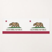 Patriottische Yoga Mats met vlag van Californië, V Yogamat (Voorkant (horizontaal))