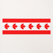 Patriottische Yoga Mats met vlag van Canada Yogamat (Achterkant (horizontaal))