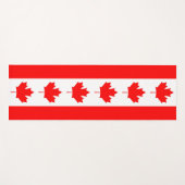 Patriottische Yoga Mats met vlag van Canada Yogamat (Voorkant (horizontaal))