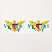 Patriottische Yoga Mats met vlag van de Maagdeneil Yogamat (Achterkant (horizontaal))