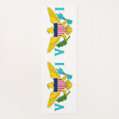 Patriottische Yoga Mats met vlag van de Maagdeneil Yogamat (Achterkant)