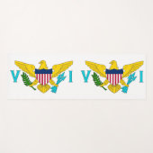 Patriottische Yoga Mats met vlag van de Maagdeneil Yogamat (Voorkant (horizontaal))