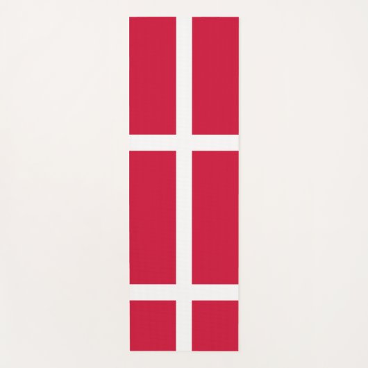 Patriottische Yoga Mats met vlag van Denemarken Yogamat (Voorkant)