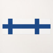 Patriottische Yoga Mats met vlag van Finland Yogamat (Achterkant (horizontaal))